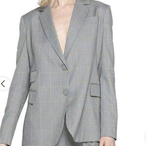 Walter Baker Women's Grey and Yellow Jacket size XS, can fit Sor M , tow button